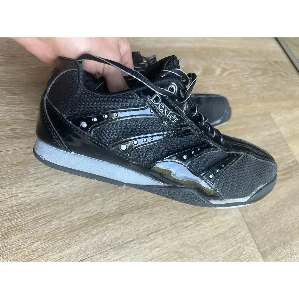 Dexter Bowling Shoes BlackSilver Athletic Professional Slide-Rite Performance 7